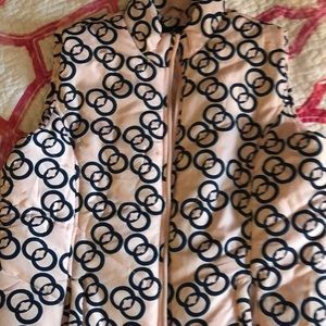 Pink and navy blue vest